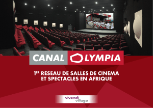 1ER RÉSEAU DE SALLES DE CINÉMA ET SPECTACLES EN