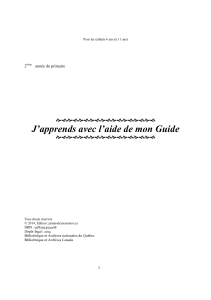 J`apprends avec l`aide de mon Guide