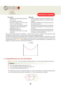 Fonctions usuelles - Institut de Mathématiques de Toulouse