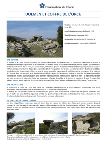 dolmen et coffre de l`orcu - Conservatoire du littoral