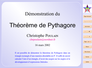 Théorème de Pythagore