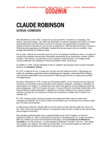 CLAUDE ROBINSON - Agence Goodwin