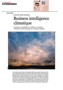 La business intelligence climatique