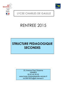 rentree 2015 - Lycée Charles de Gaulle