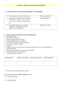 6. exercices –phrases à constructions particulières 1