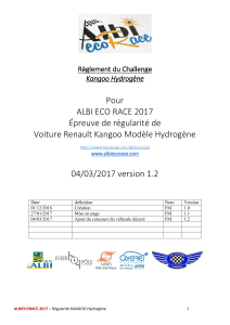 Pour ALBI ECO RACE 2017 Épreuve de régularité de Voiture