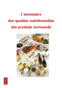 Inventaire des qualités nutritionnelles