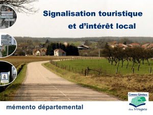 signalisation touristique.qxd - Conseil départemental des Vosges