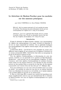 Le théorème de Skolem-Noether pour les modules sur