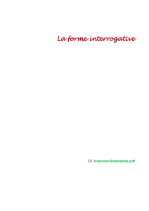 La forme interrogative - Web server per gli utenti dell`Università degli