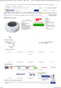 aérateur solaire jour/nuit blanc - Achat / Vente aération