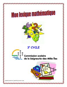 Lexique math 3e cycle