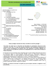 Charron - Observatoire Régional de l`Environnement Poitou