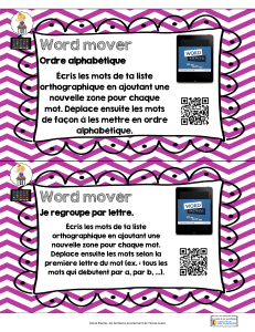 Word mover Word mover