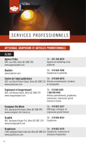 Services professionnels