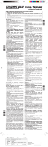TEMERITDUO 5mg/12,5mg comprimés pelliculés