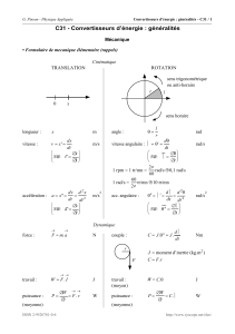 C31 - Convertisseurs d`énergie : généralités