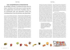Les supplements alimentaire PDF
