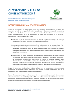Qu`est-ce qu`un plan de conservation ZICO