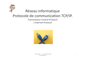 réseau informatique et protocole de communication TCP/IP