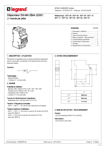 Disjoncteur Disjoncteur DX-MA 25kA LEXIC MA 25kA LEXIC MA