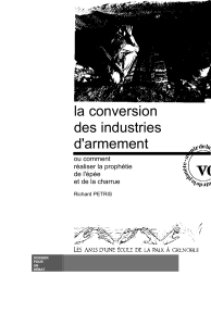 la conversion des industries d`armement