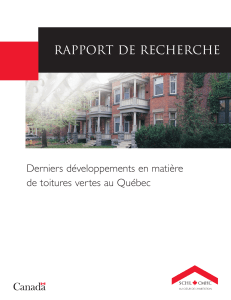 Derniers développements en matière de toitures vertes au Québec