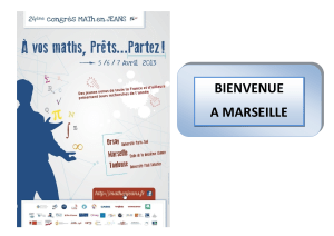 Programme du congrès Math-en-Jeans 2013