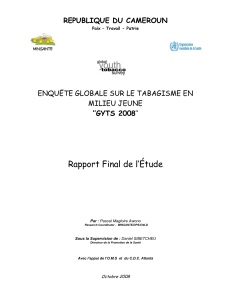 Rapport Final de l`Étude - WHO-Afro