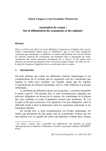 Annotation de corpus : Sur la délimitation des arguments et des