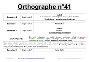 Orthographe n°41 - bla-bla cycle 3