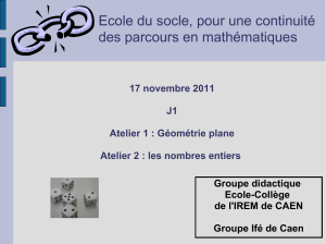 Ecole du socle, pour une continuité des parcours en