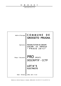 CCTP - Commune de Grosseto Prugna