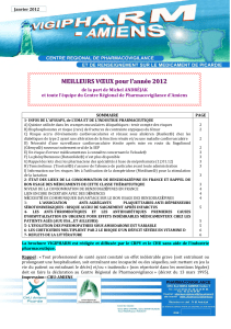 Vigipharm Amiens 2012 - CHU Amiens