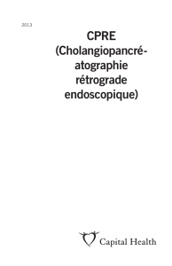 Cholangiopancréatographie rétrograde endoscopique