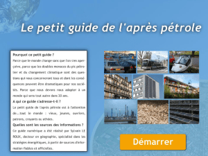 Guide de l`après pétrole