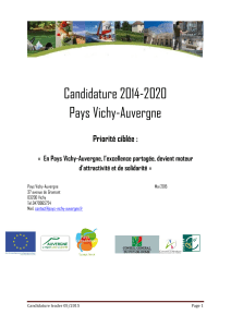 Candidature Leader - Pays Vichy