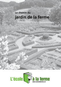 Le chemin du jardin de la ferme