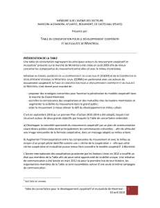 Table de concertation pour le développement coopératif et