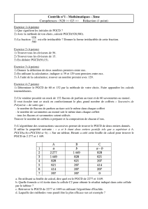 Contrôle n°1 - Mathématiques - 3ème Compétences : N20 ◦◦ G3
