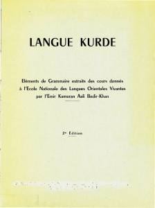 langue kurde langue kurde - La bibliothèque numérique kurde