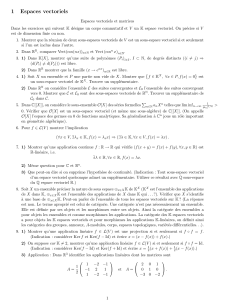 1 Espaces vectoriels