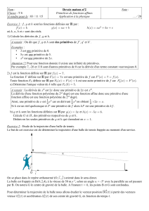 DM Primitives de fonctions affines