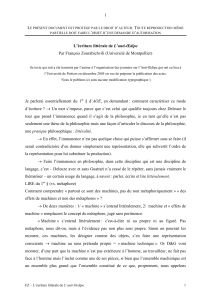 1 L`écriture littérale de L`anti-Œdipe Par François Zourabichvili