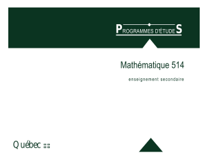 Mathématique 514