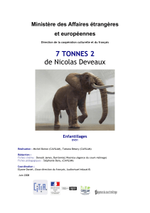7 TONNES 2 de Nicolas Deveaux