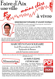 MARCHÉ PAYSAN SOLIDAIRE - PCF Pays d`Aix Front de gauche