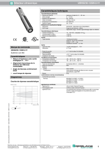 1 Détecteur ultrasonique UBH60/30 12GM U V1