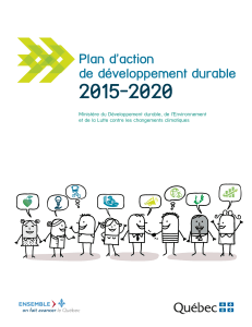 Plan d`action de développement durable 2015-2020 du