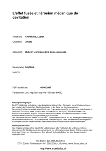 L`effet fusée et l`érosion mécanique de cavitation - E